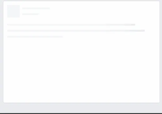 Facebook Card Placeholder Loading Experience